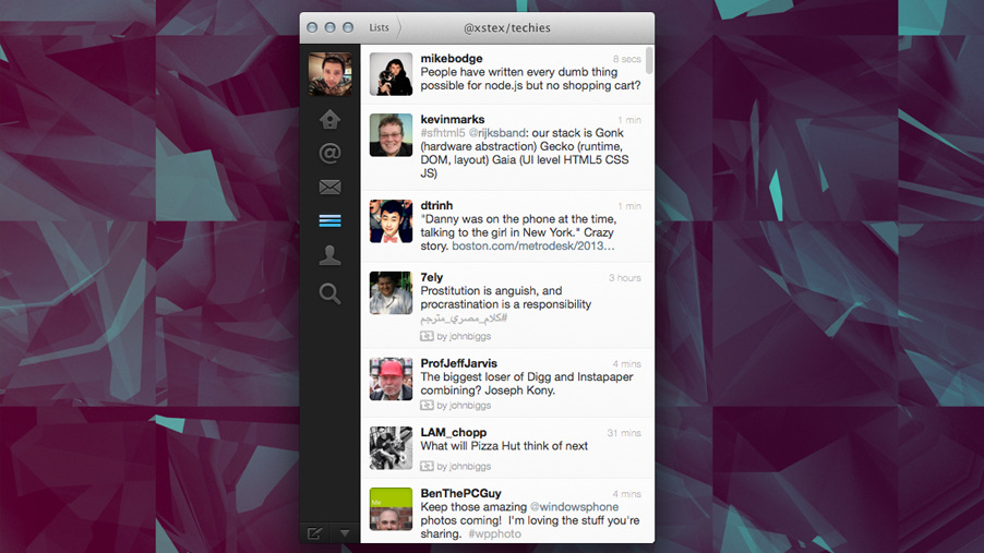 twitter for mac 2013