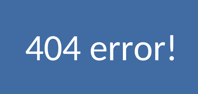 404 error