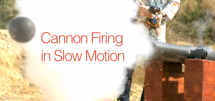 cannon slow motion
